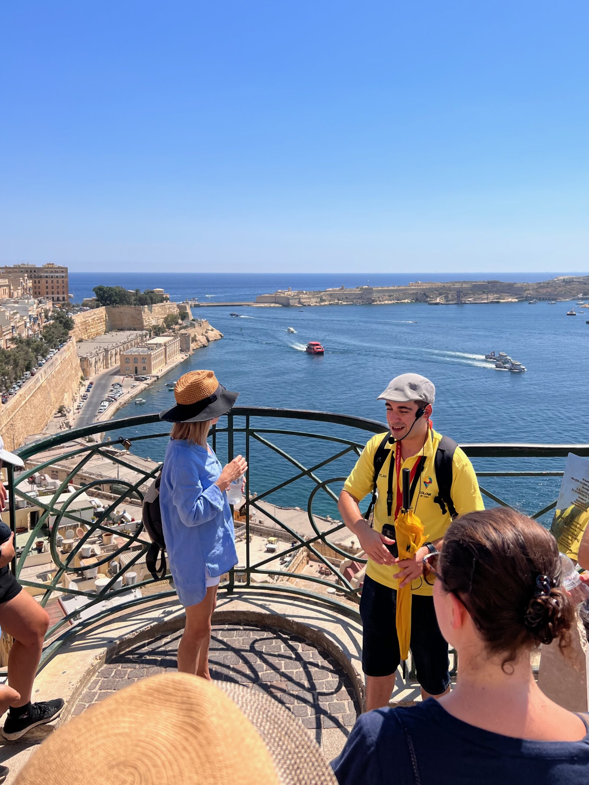 Valletta Walking Tour: stopping at Upper Barakka Gardens