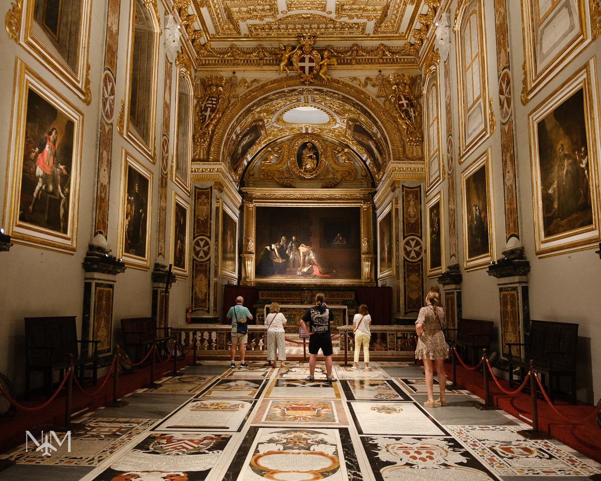 Caravaggio room at St John's co-cathedral in Valletta, Malta