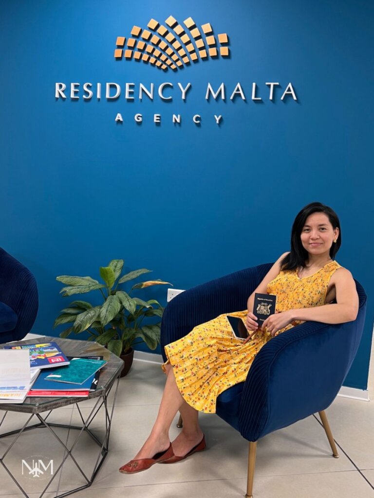 Beatrice of Nomadic Mauritians sitting at Nomad Residency Malta Agency while applying for the Malta digital nomad visa